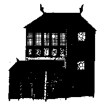 Papierhaus zur Verbrennung bei Begr�bnissen